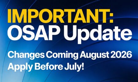 Important: OSAP Update